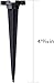 100-Pack Plastic Light Stakes, 5.5 Inch Christmas Yard Stakes for C7 C9 Christmas Lights Outdoor, Universal Yard Stakes for Outdoor Holiday Lights Use on Garden Lawn Patio Path Walkway – Black