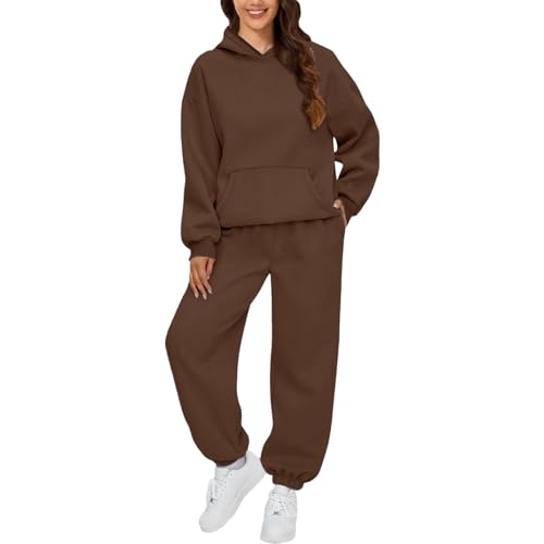 Tenue d'entraînement 2 pièces pour femme avec haut à capuche et joggeurs assortis