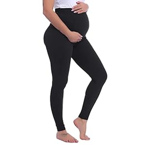 Generation-Plus+® Women’s Maternity Leggings Belly Support Stretchy – Ladies Over Bump Full Length Cotton Trousers…