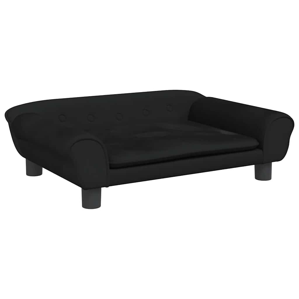 Canapé confortable en velours pour chat avec cadre en bois