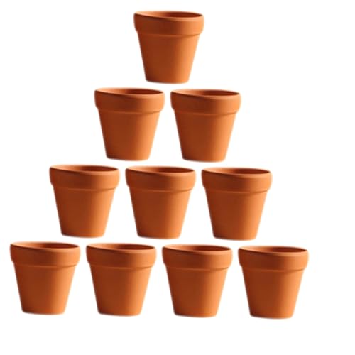 Yardwe 10stücke Kleine Rote Keramik-blumentöpfe Terrakotta-Topf...