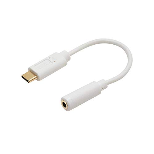 ミヨシ MCO USB Type-C オーディオ変換ケーブル DAC内蔵タイプ ホワイト SAD-CE04/WH