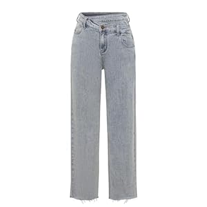 Women’s Low Waisted Distressed Loose Boyfriends Baggy Jeans