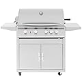 Summerset Sizzler 32-Inch 4-Burner Natural Gas Grill with Rear Infrared Burner - SIZ32-NG