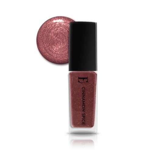 Image of Ellement Co Cinnamon Spice Nail Polish 10 ml with warm cinnamon brown tone delivers rich glossy salon finish, smooth streak free application, quick drying formula, and long lasting chip resistant wear, perfect for festive looks, office wear, autumn styling, evening outings, and elegant everyday nails.
