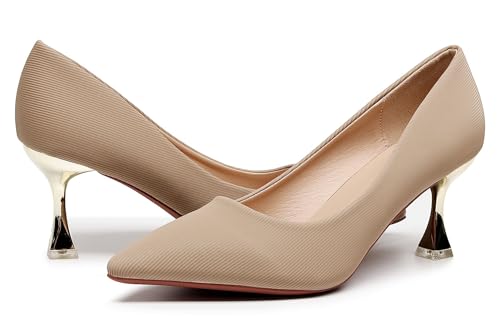Image of VenusCelia Women's Golden Sun Pump Stiletto Heel Shoe | Dress Shoes