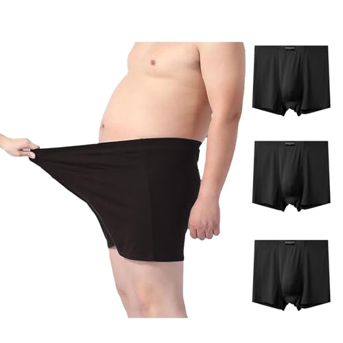 Mens Big and Tall Underwear Boxer Briefs, Soft Breathable Modal Underwear for Big Men 3-Pack, 5XL-8XL, 310-460 lbs