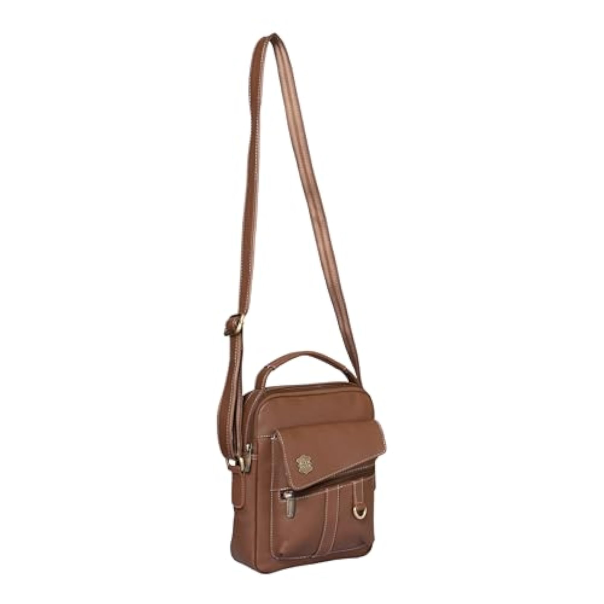 Genuine Leather Messenger Sling Bag for Men & Women