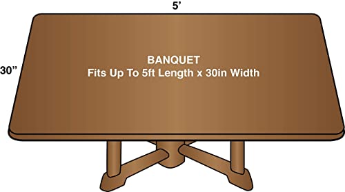 image for Covers For The Home Deluxe Elastic Edged Flannel Backed Vinyl Fitted T