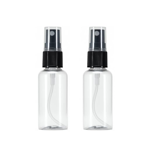COCICA Small Travel Spray Bottles 2 PCS 1 oz Mini Spray Bottles - Fine Mist Spritzer for Perfume Sanitizer Art & Plants TSA Approved Leak-Proof Refillable Bottles