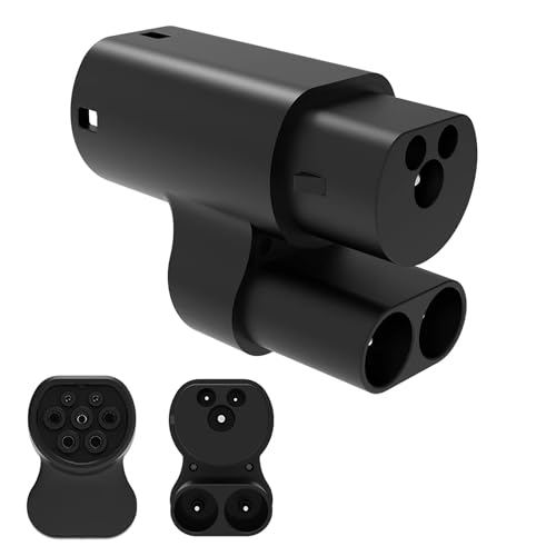 Aiskooc Adaptateur de Charge CCS2 à Tesla Type 2, Adaptateur de Charge pour véhicules électriques Compatible avec Tesla Model S/X (Convient Uniquement aux véhicules Tesla)