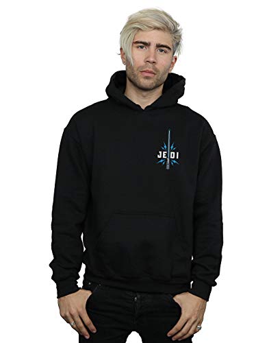 Absolute Cult Star Wars The Rise Of Skywalker Rey And Kylo Battle Men's Hoodie Black XX-Large