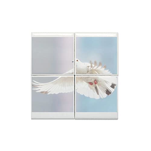 Carreaux Céramique Colombe Blanche Oiseau de Paix Décoration Murale Nature 15cm
