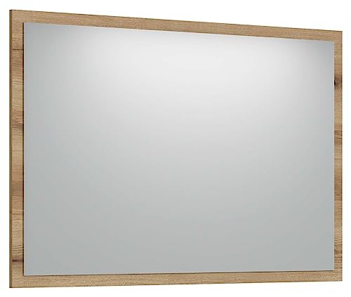 Home4You Garderobenspiegel - Coast Evoke Eiche Dekor - 100 x 64 cm - Glas