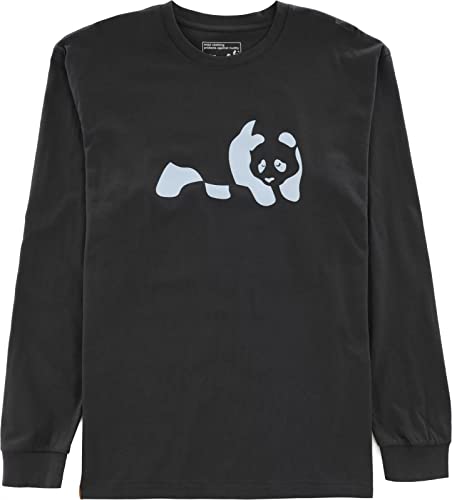Enjoi Staple Panda L/S T-Shirt - Vintage Black (Large)