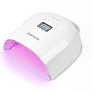 Professional Rechargeable UV LED Nail Lamp with 4 Timer Setting and 18000mAH Long Battery Life Nail Dryer JC22 (White)