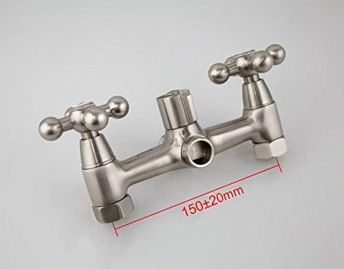 Robinet de douche long de 36 cm résistant à la rouille pour cabine étroite