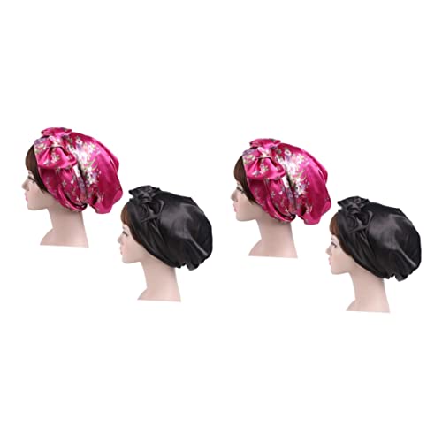 Chapeau de nuit pour femme FRCOLOR : votre secret en satin pour de belles boucles au réveil