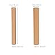 Lurrose 20pcs Papprollen Bastelrollen Runde Bastel Cardboard Tube Craft Rolls Versandrolle für DIY Kreative Handarbeit und Kunstprojekte（40x3,5cm und 40x4,5cm ）