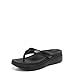 Vionic High Tide II Thong Sandals Black Leather 7 M