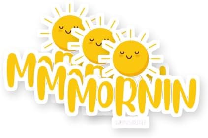 Goodly Mornin Sunshine Vinyl Stickers 3 Pack 3 Inch image 5