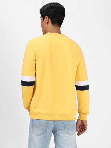 Image of Urbano Fashion Men's Cotton Color Block Sweatshirt
