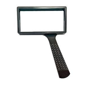 Hand-held Rechthoekig High-definition Vergrootglas-4 Keer Vergroting-lichtgewicht Hand-held Vergrootglas,Krasbestendige…
