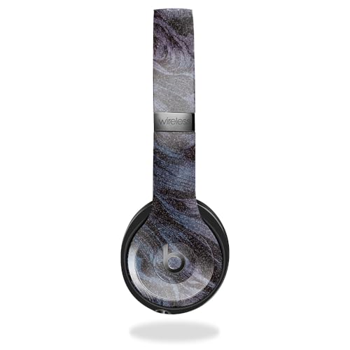 Image of Glossy Glitter Skin Compatible with Beats Solo 4 - Angry Ripple - Premium 3M Vinyl Protective Wrap Decal Cover - Easy to Apply | Crafted in The USA by MightySkins