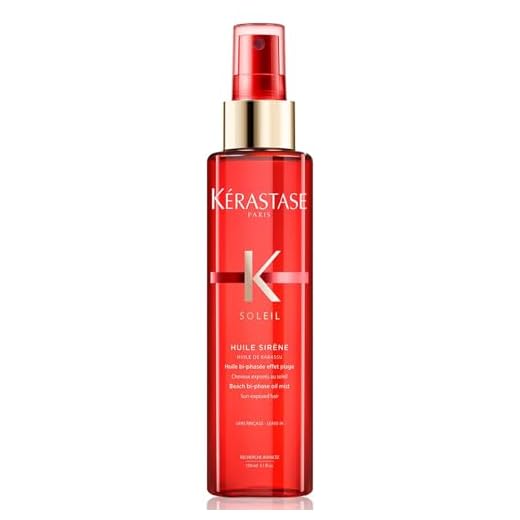 Kérastase Soleil, Aceite En Spray Multiprotector, Protector Térmico Antiencrespamiento, Tratamiento Capilar Sin Aclarado Con Protección Solar, Huile Sirène, 150 ml