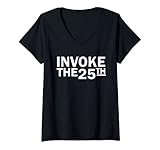 Womens Invoke The 25th Amendment Anti Trump V-Neck T-Shirt