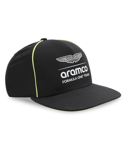 Image of PUMA | Aston Martin F1 Flat Brim Logo Print Cap Black