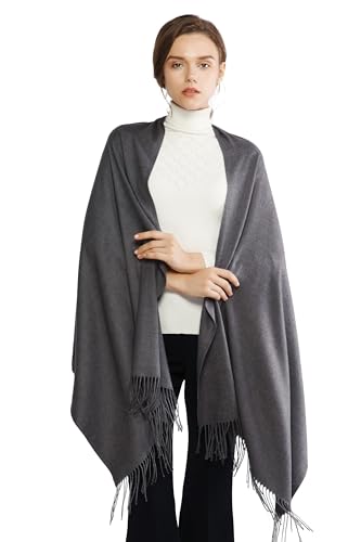 Image of RIIQIICHY Women's Fringe Shawl Wrap Pashmina Scarf for Wedding Evening