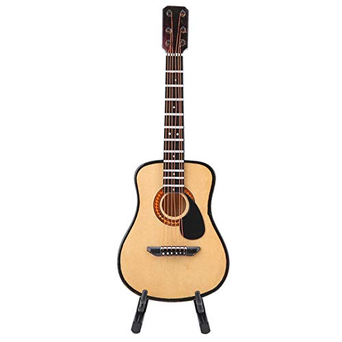 Great Guitar, Guitar Model with Guitar Stand, Mini Guitar Model, Miniature Guitar Model, for Office Table Home Desk (16cm)