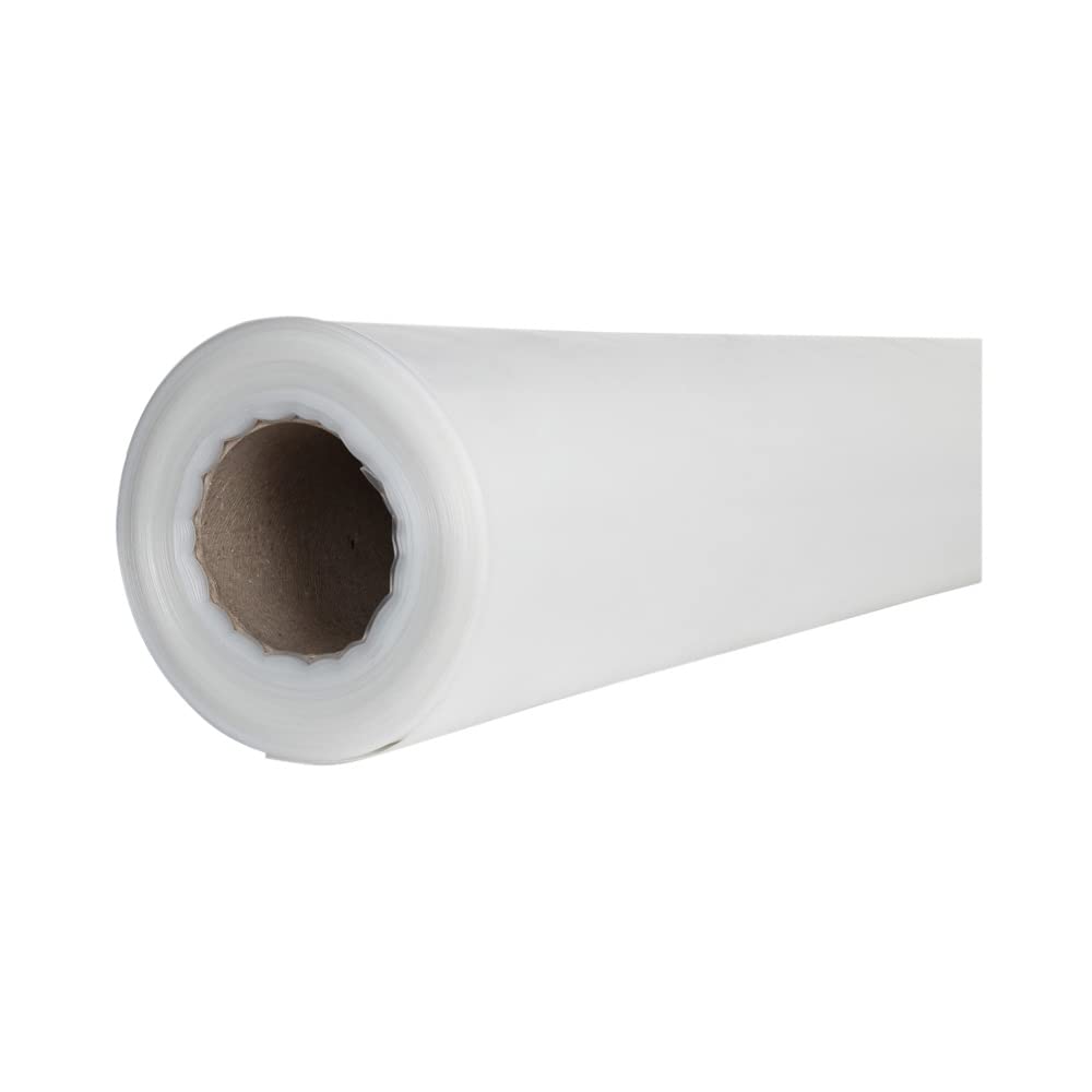 Baufolie Abdeckfolie transparent 4000 x 0,10 mm x 50 m reißfest wasserdicht