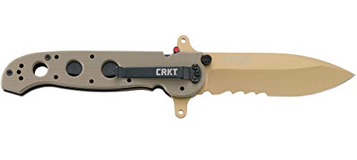 Image of CRKT M21-14DSFG Folding Knife with Liner Lock: 1.4116 Veff Serrations Blade, G10 Handle, Reversible Pocket Clip, M21-14DSFG