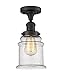 Innovations 517-1CH-OB-G184-LED 1 Light Vintage Dimmable LED Semi-Flush Mount, Oil Rubbed Bronze