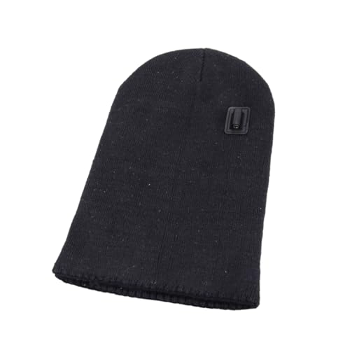Chapeau chauffant LIFKOME bonnet tricot noir hiver homme femme thermique