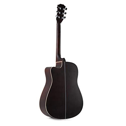 Home Game Acoustic Guitar Full Size Spruce Cutaway for Beginners Students Kids with Advanced Kit, 41 Inches, Right Handed - Thumbnail 6