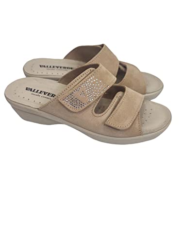 Valleverde Pantofole Strappo 25311 Beige