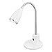 Produktbild EGLO Tischlampe Fox, 1 flammige Tischleuchte Modern, Klassisch, Schreibtischlampe aus Stahl, Bürolampe in Weiß, Chrom, GU10 Fassung