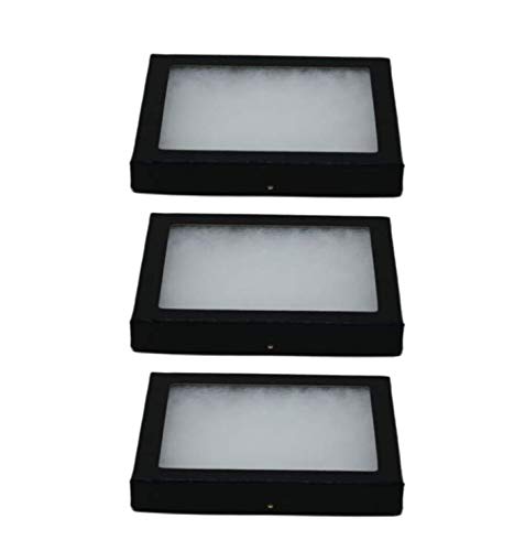Glass Top Riker Display Cases, 3-Pack