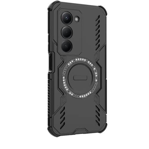 Image of Back Cover Case for Redmi 15 5G | 360 Protection Mobile Phone Case Mag-Safe | Camera Protection | Back Cover for Redmi15 5G / Redmi 15 5+G - Black TPU+PC