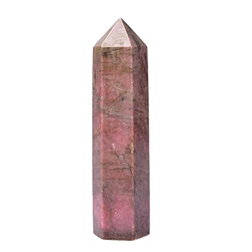 Baguette de pierre d'obélisque de rhodonite naturelle pour pyramide d'énergie