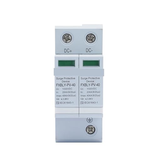 Parasurtenseur DC 1000V 2P évite les pannes de courant parafoudre rail Din basse tension