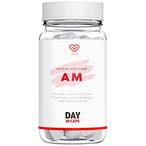 Quemagrasas KETO AM+ | Quemagrasas Potente para Adelgazar, Pastillas para Adelgazar Muy Rapido SIN CAFEINA | MCT C8 Puro, Sidra de Manzana con la Madre | Respaldado por Estudios Clínicos
