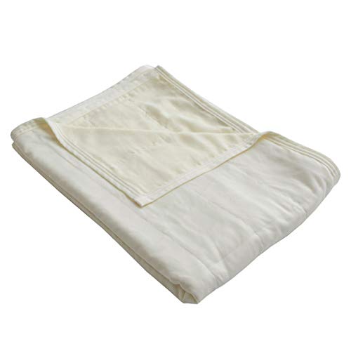 夏用かけ布団 接触冷感 キルトケット シングル 洗える CLEAN COOL 5重 ガーゼケット オフホワイト 約140×190cm リバーシブル 抗菌 防臭 防ダニ 肌掛け布団 夏布団 掛け布団 夏 冷感 冷たい #9846276 RSL キャンセル・変更・返品不可