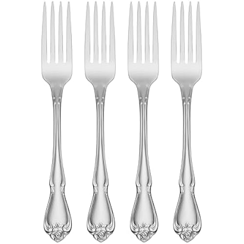 Oneida True Rose Dinner Forks,silver set of 4