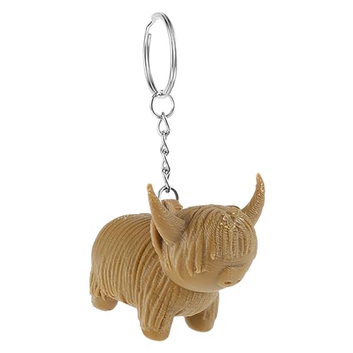 Pot de fleur vache mignon plastique mini contenant cactus plante grasse intérieur porte-clés