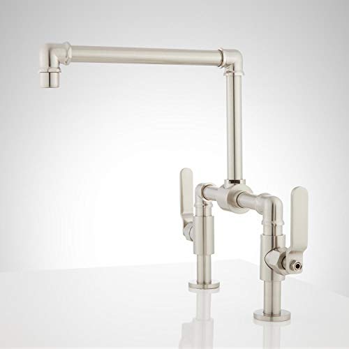 Signature Hardware 943006 Edison Bridge Kitchen Faucet With Lever Handles #TOP3