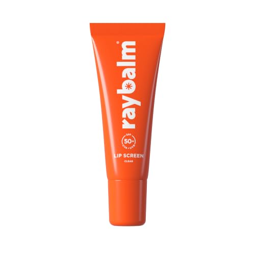 RAYBALM SPF Lip Balm 50+ | Clear Daily Sunscreen Lip Balm | Hydrating Lip Care with Shea Butter for All-Day Moisture | UVA UVB High Factor Protection | Vegan & Cruelty Free - 10ml
